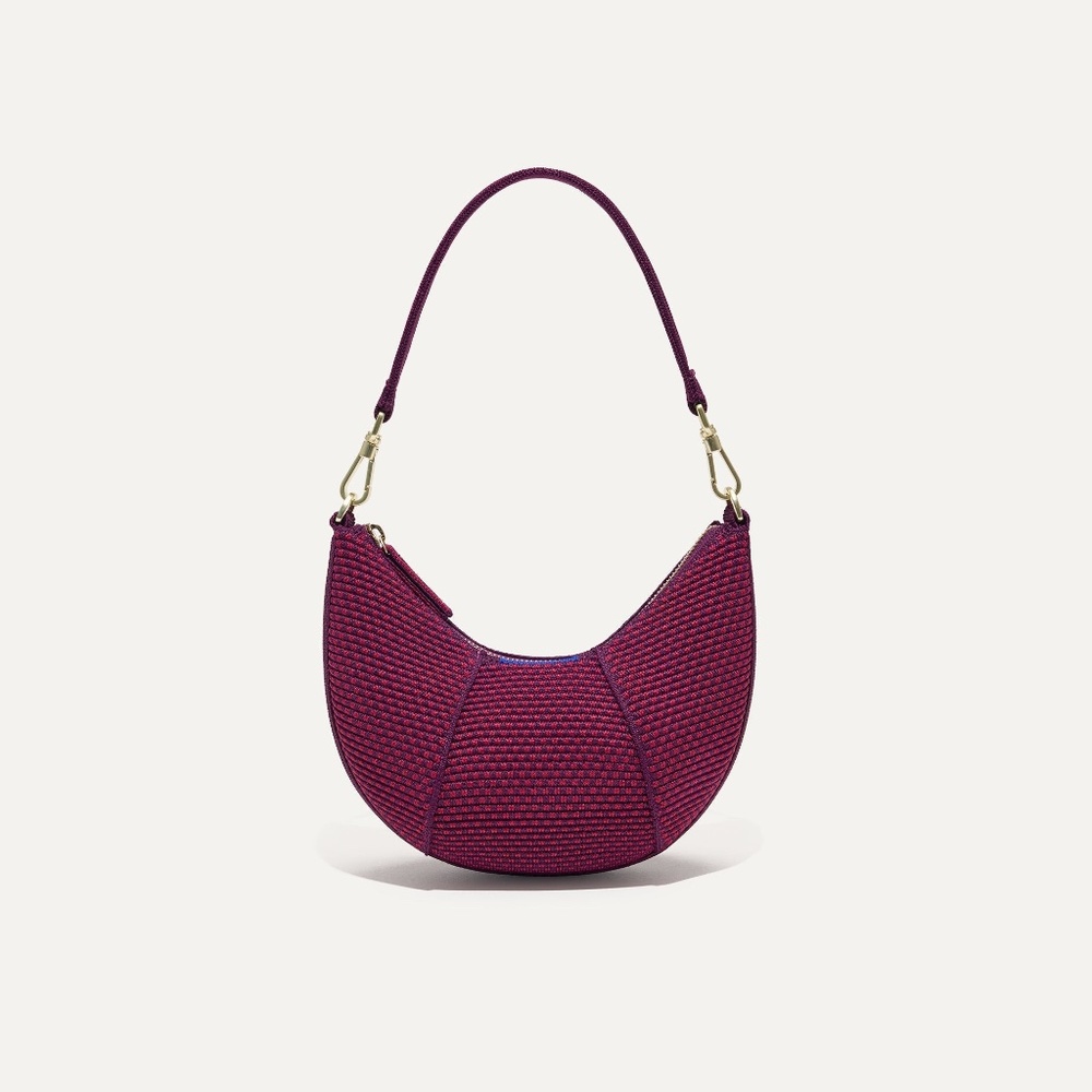 Rothy's The Mini Crescent Bag - Beet